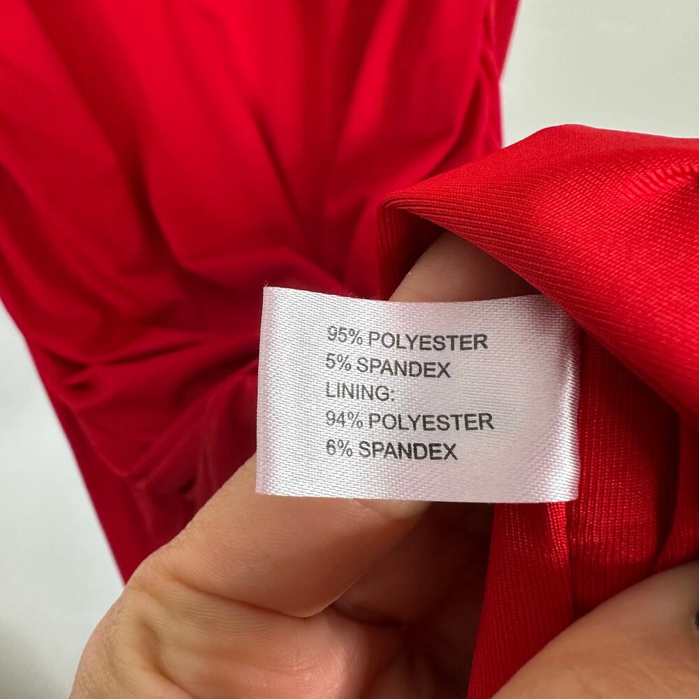 Boston Proper Red Cold Shoulder Sheath Dress - image 7